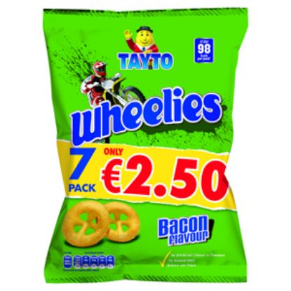 Picture of Tayto Wheelies 7pk 140g PM €2.50  x12